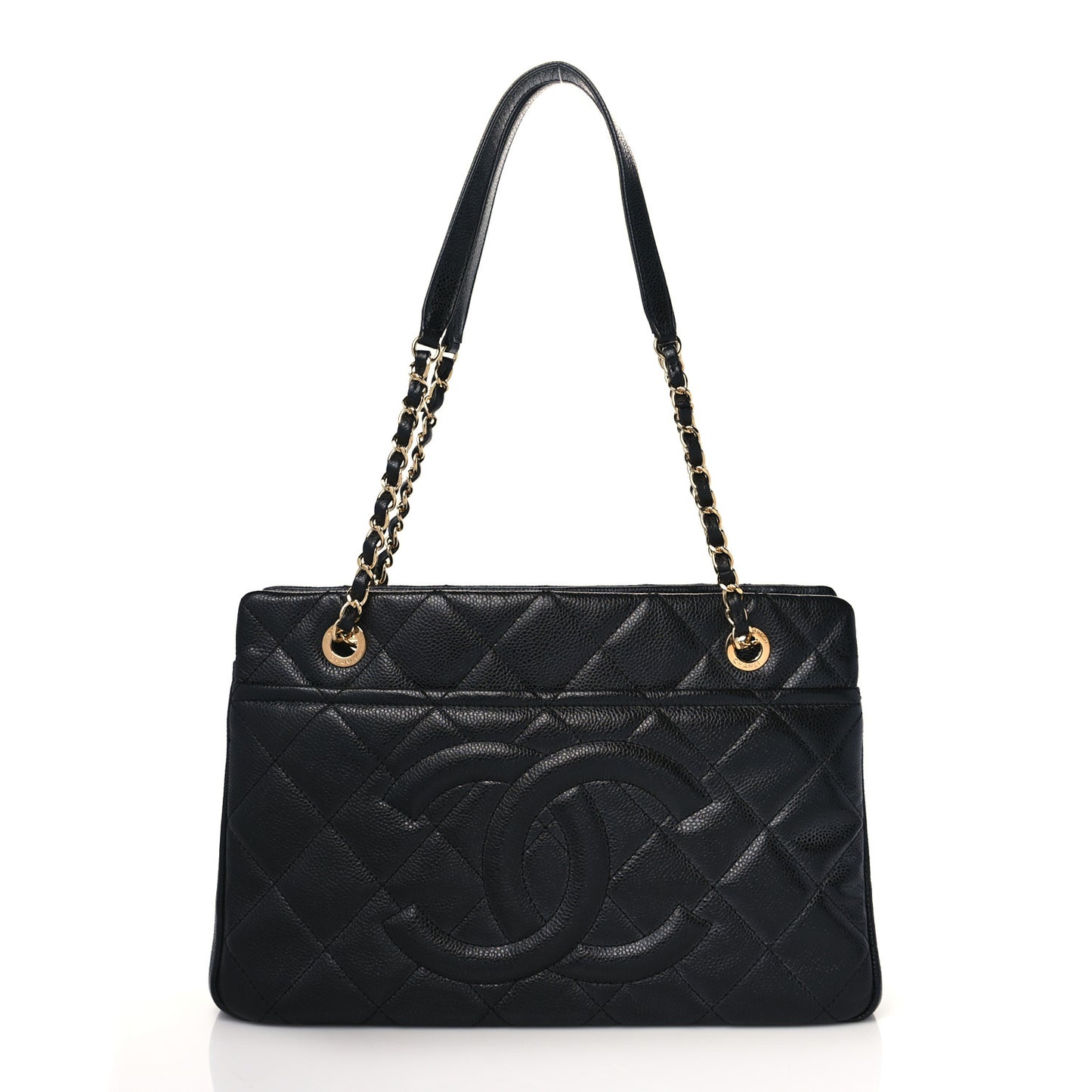 Caviar Quilted CC Timeless Soft Tote Black