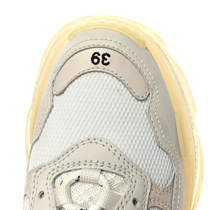 Balenciaga Fabric Mesh Clear Sole Womens Triple S Sneakers 39 White 8 of 8
