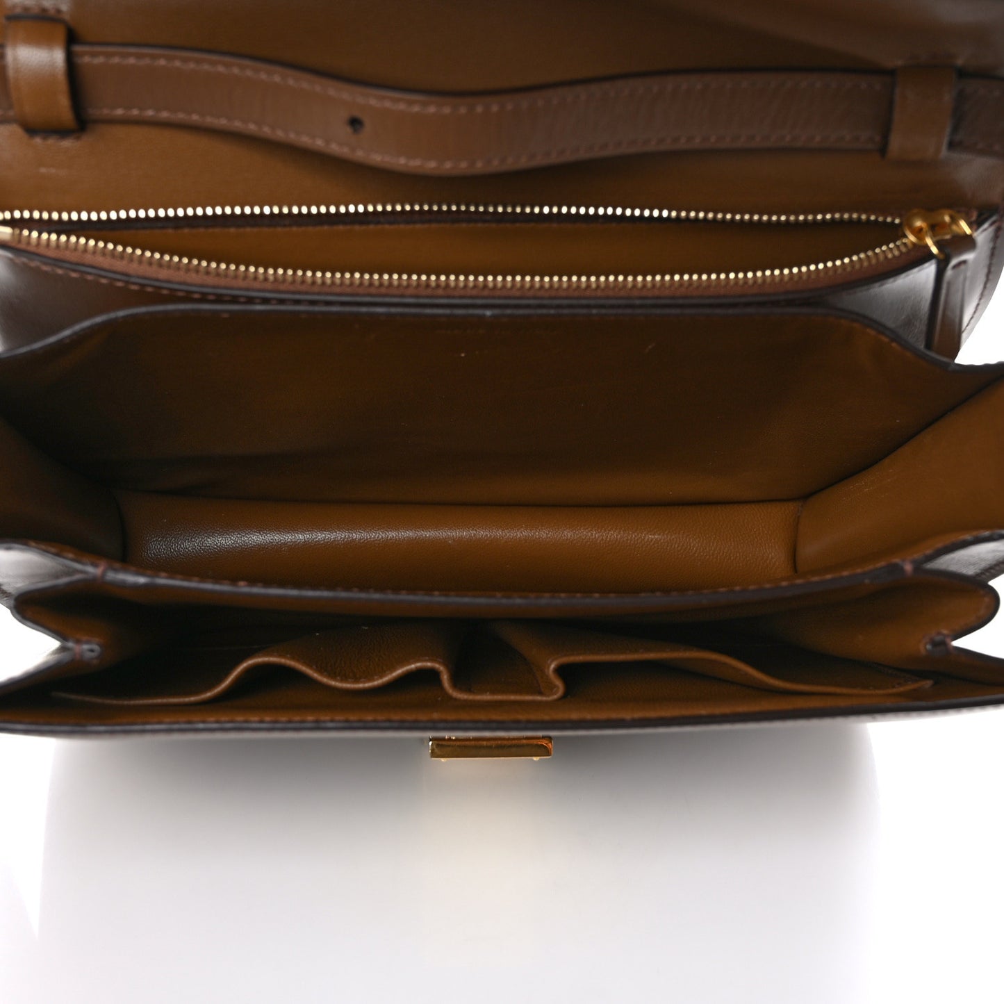 Box Calfskin Medium Classic Box Flap Bag Camel