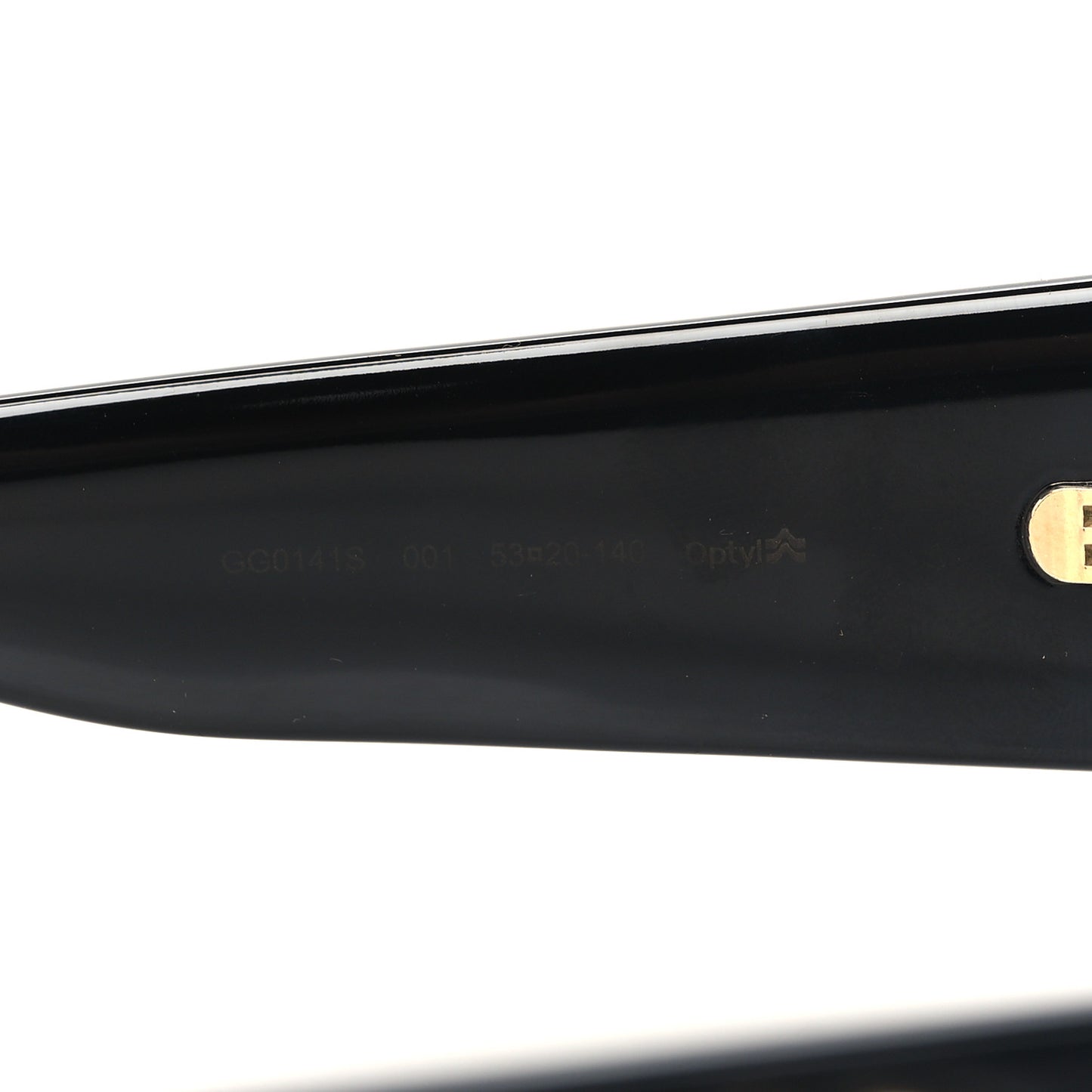 Acetate Square Frame Sunglasses GG0141S Black