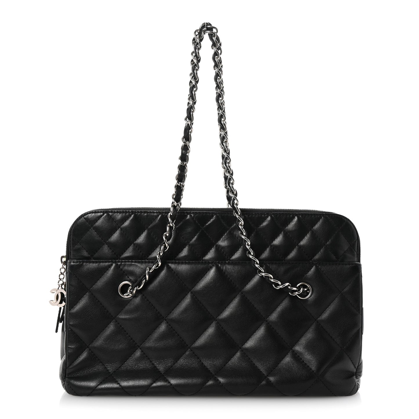 Calfskin Quilted In The Business Tote Black