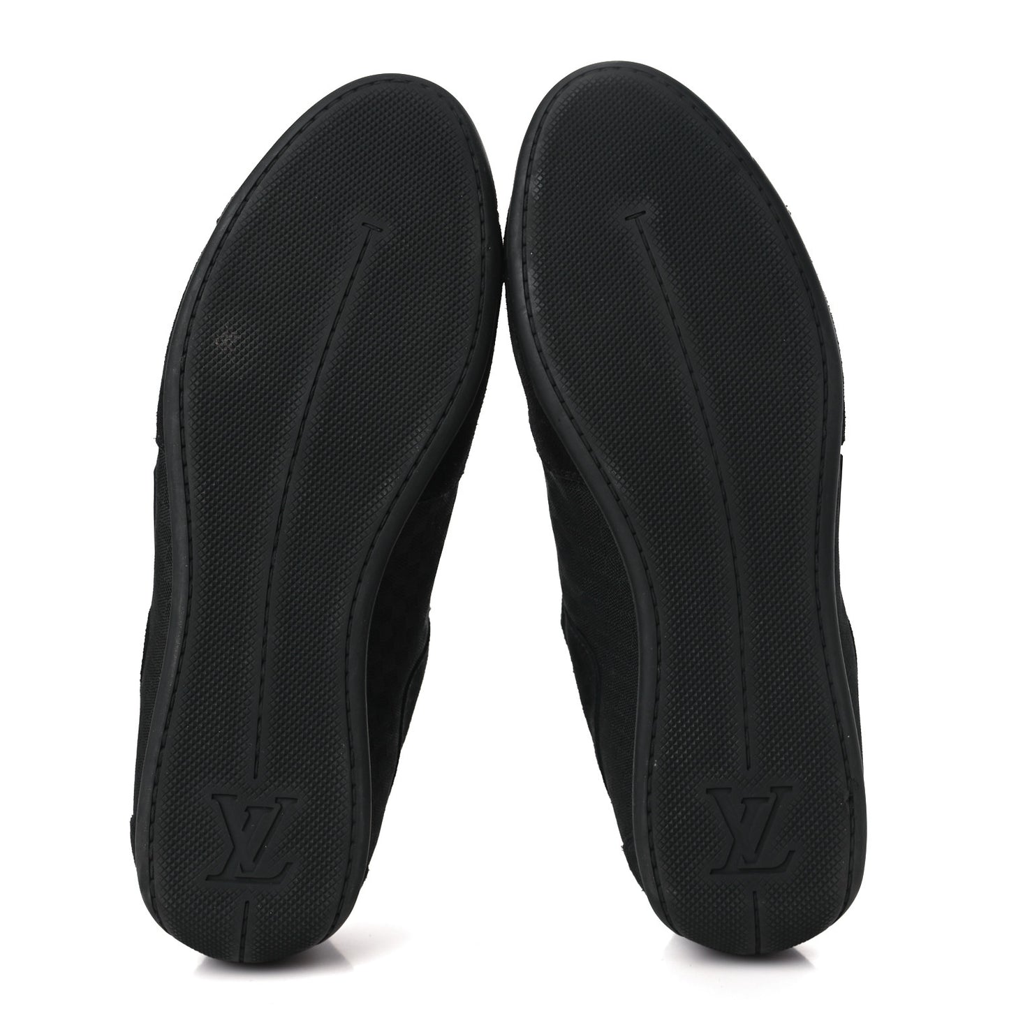 Suede Mini Damier Vibes Sneakers 8.5 Black