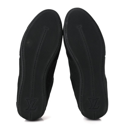 Louis Vuitton Suede Mini Damier Vibes Sneakers 8.5 Black 5 of 7