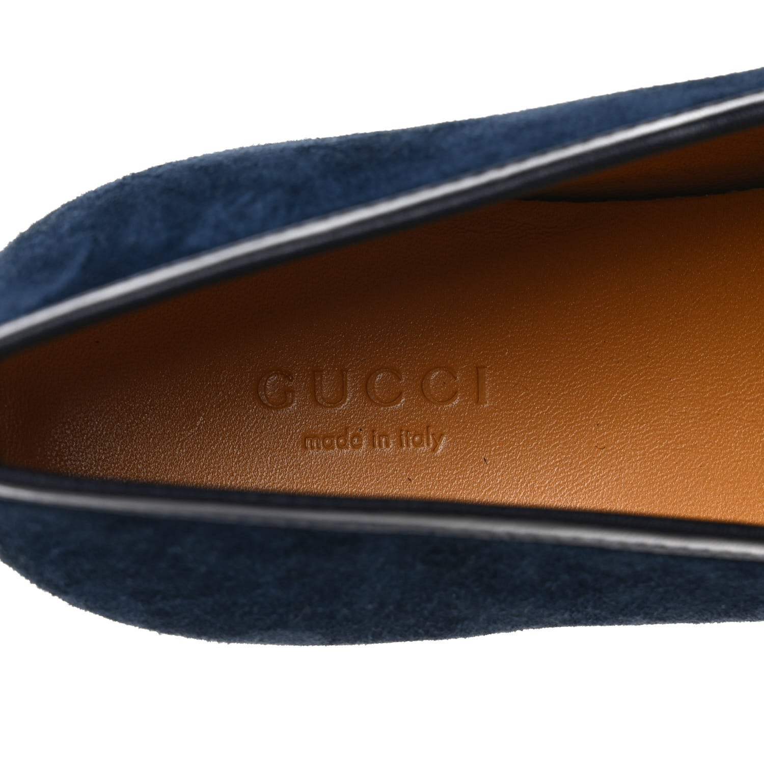 Gucci Suede Horsebit Womens Jordaan Loafers 36.5 Blue 7 of 9