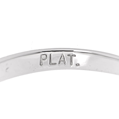 Tiffany Platinum Diamond Baguette Band Ring 48 4.5 4 of 5