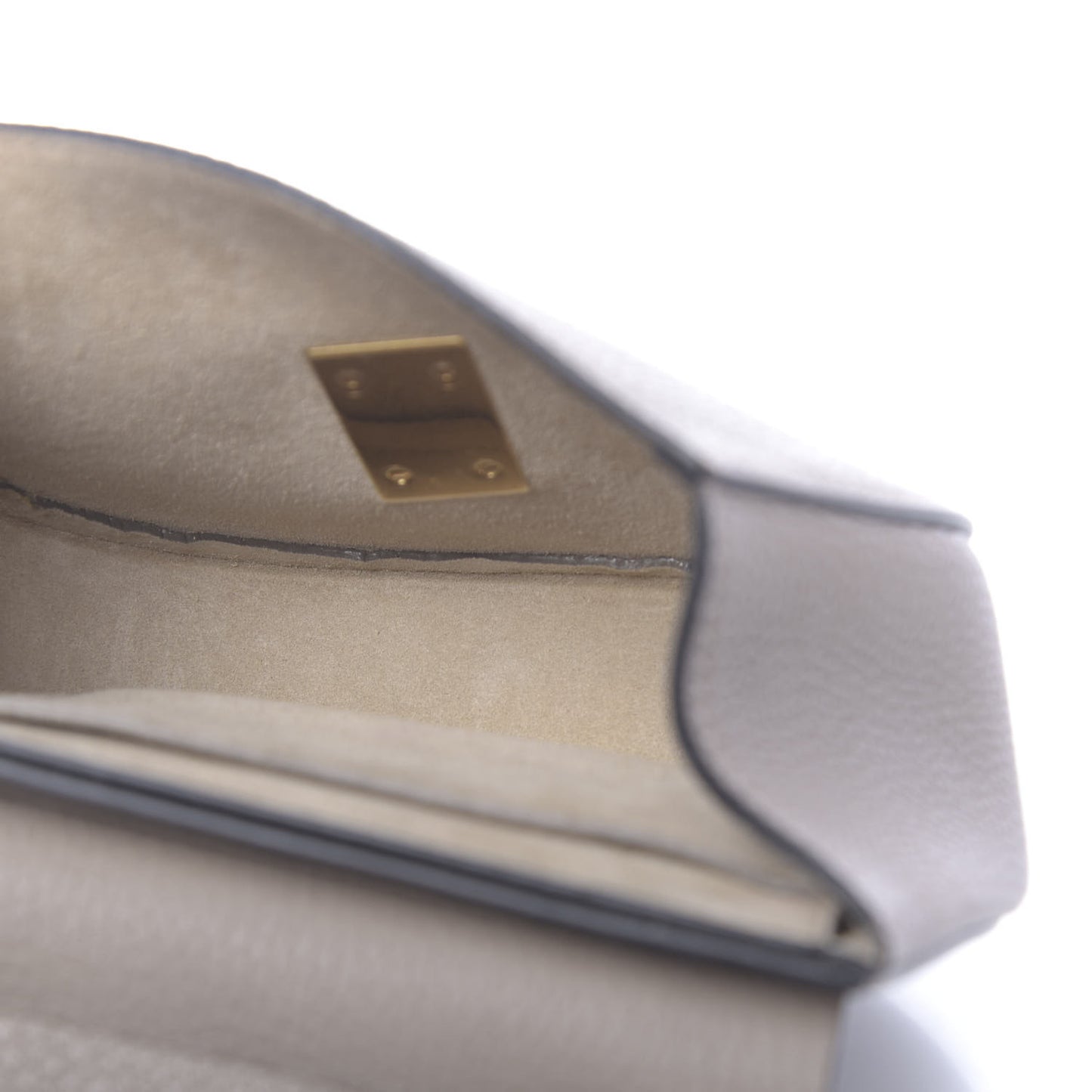 Grained Lambskin Mini Drew Shoulder Bag Motty Grey
