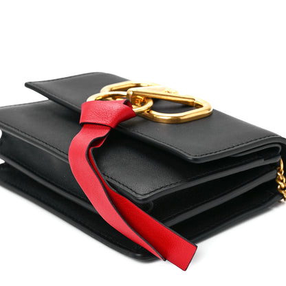 Valentino Garavani Smooth Calfskin Mini VRing Crossbody Bag Black 10 of 10