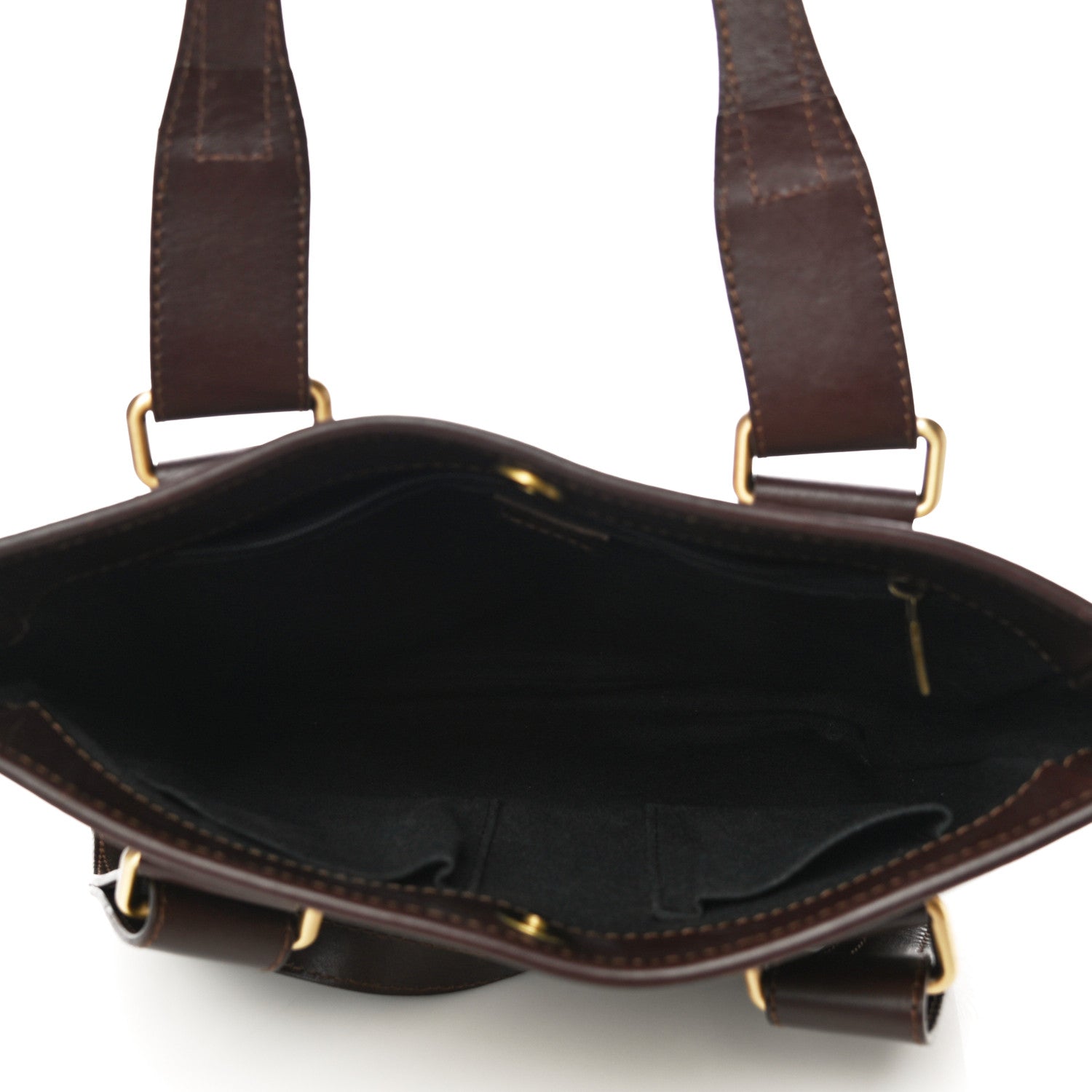 Burberry Haymarket Check Buckle Tote Brown 5 of 18