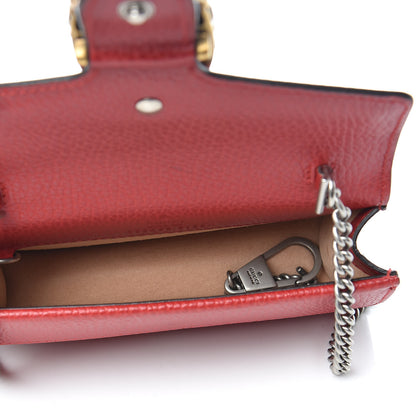 Gucci Calfskin Super Mini Dionysus Shoulder Bag Hibiscus Red 5 of 9