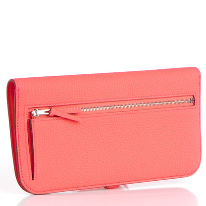 Hermes Togo Dogon Recto Verso Wallet Rose Candy 4 of 7