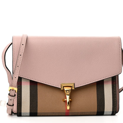 Burberry Derby Calfskin House Check Small Macken Crossbody Bag Pale Orchid 7 of 9
