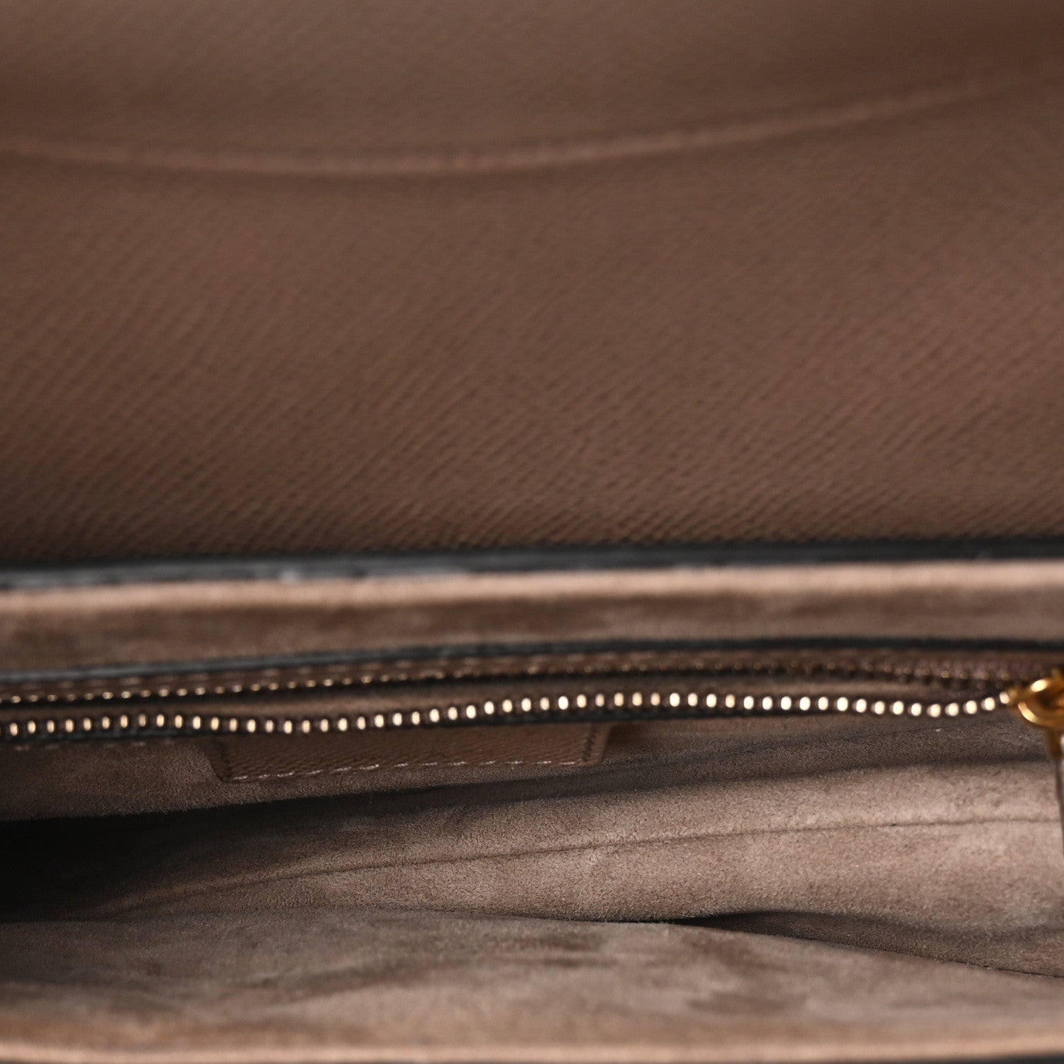 Christian Dior Grained Calfskin Saddle Bag Warm Taupe 5 of 10