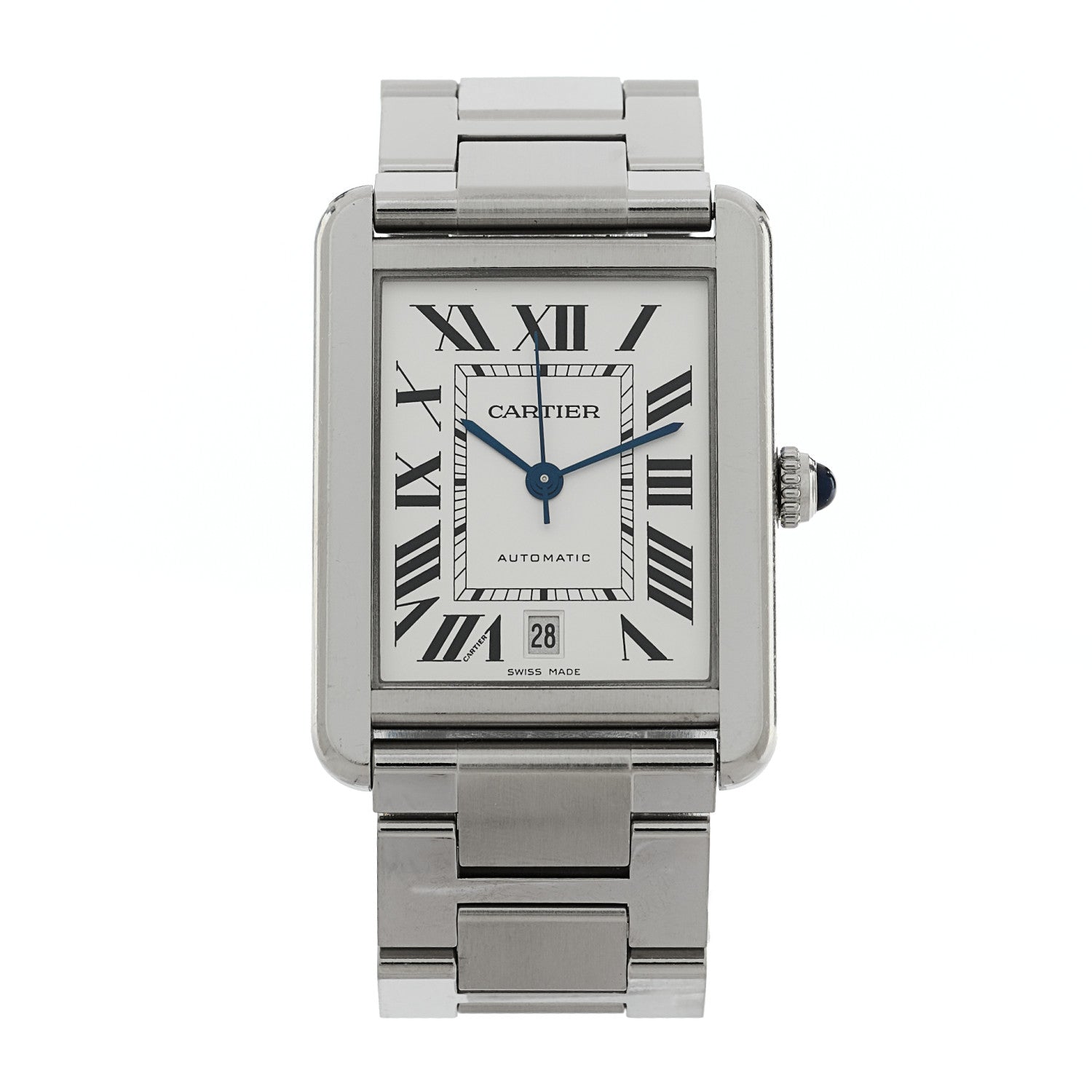 Cartier Stainless Steel 31mm Tank Solo Automatic Watch 1 of 4