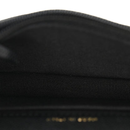 Chanel Caviar Quilted Pocket Twins Clutch With Chain Black 5 of 12