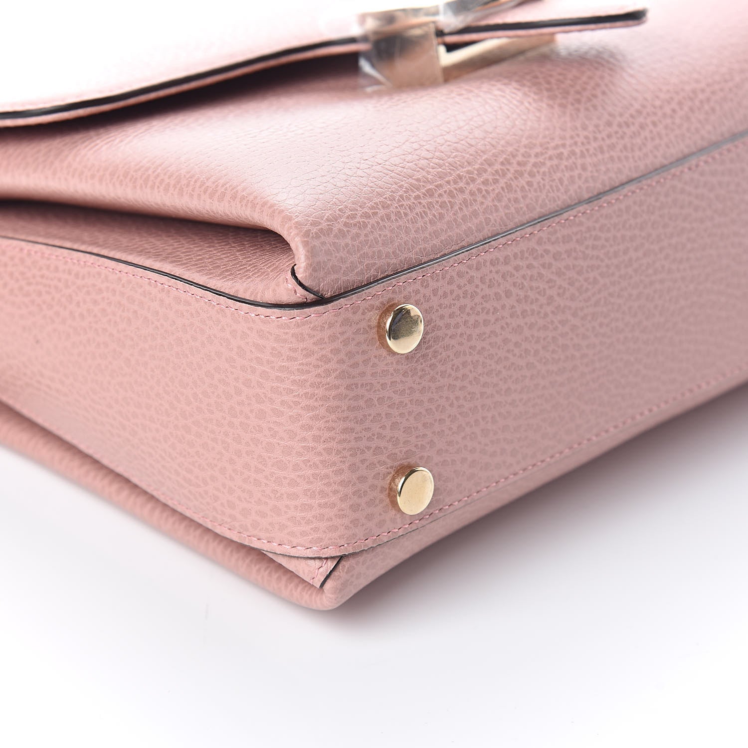 Gucci Dollar Calfskin Interlocking G Top Handle Shoulder Bag Soft Pink 7 of 8