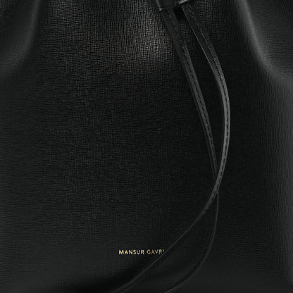 Mansur Gavriel Calfskin Mini Bucket Bag Black Flamma 8 of 10