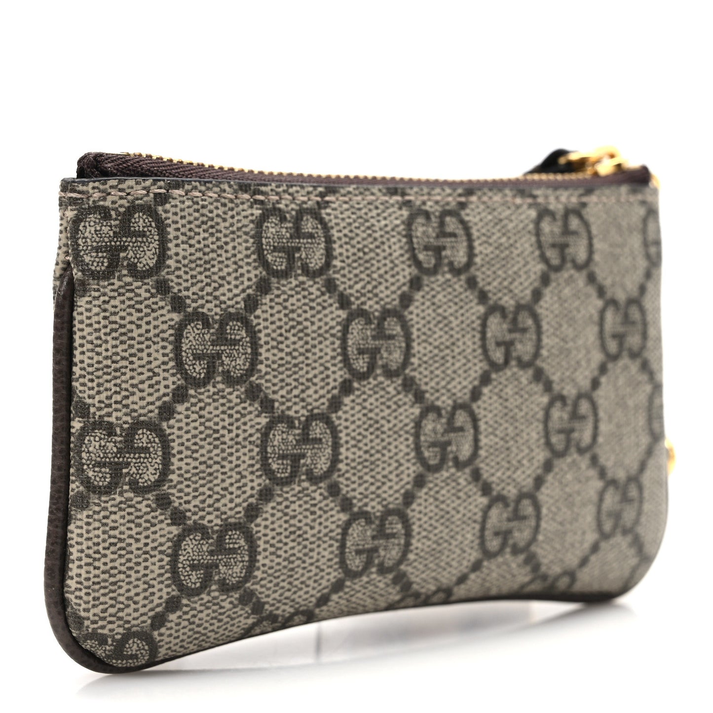 GG Supreme Monogram Key Case Brown