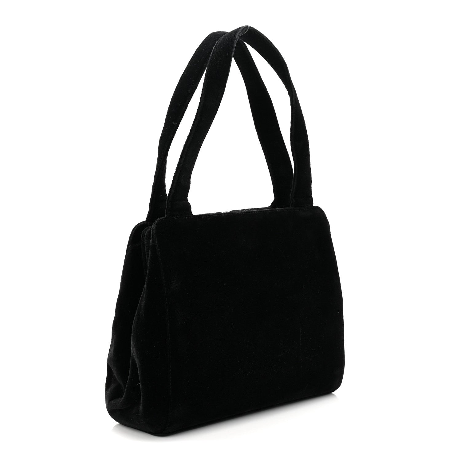 Chanel Velvet CC Shoulder Bag Black 4 of 21