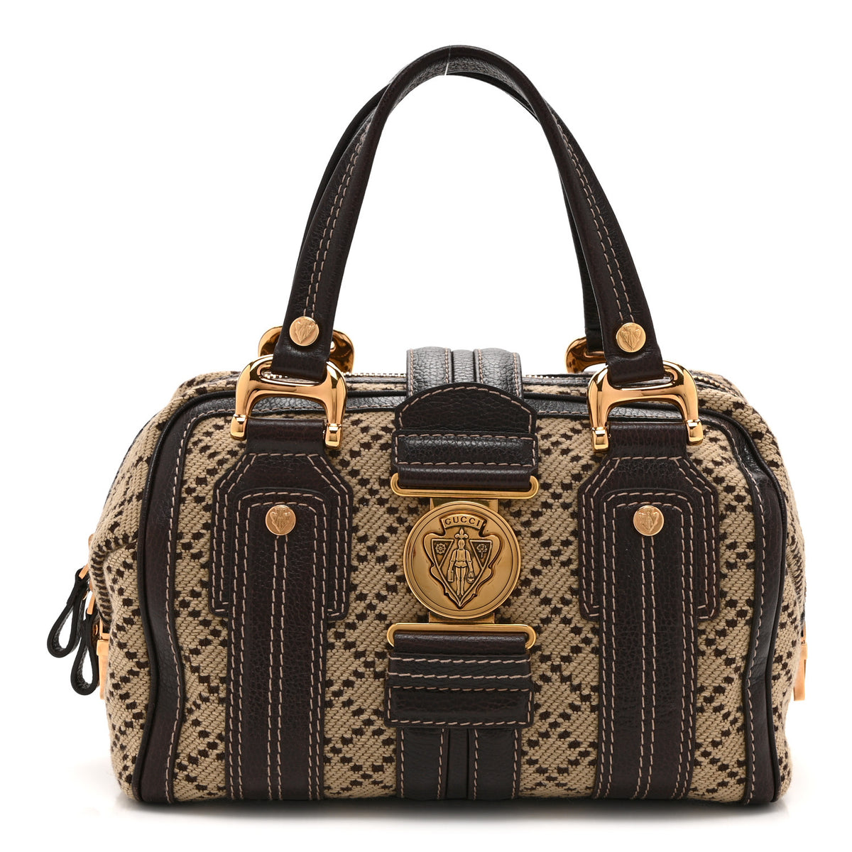 Monogram Medium Aviatrix Boston Ebony Brown