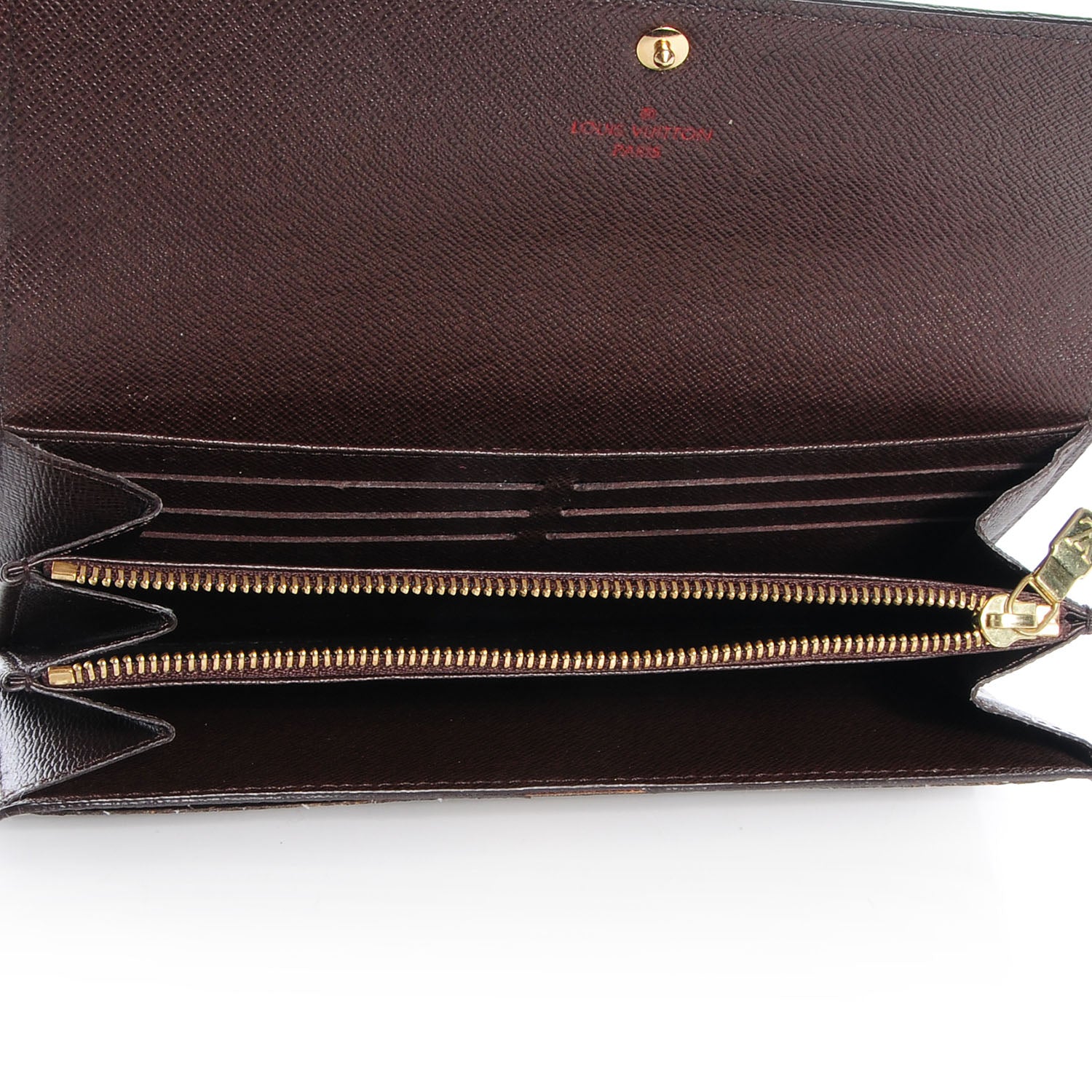 Louis Vuitton Damier Ebene Sarah Wallet 5 of 7