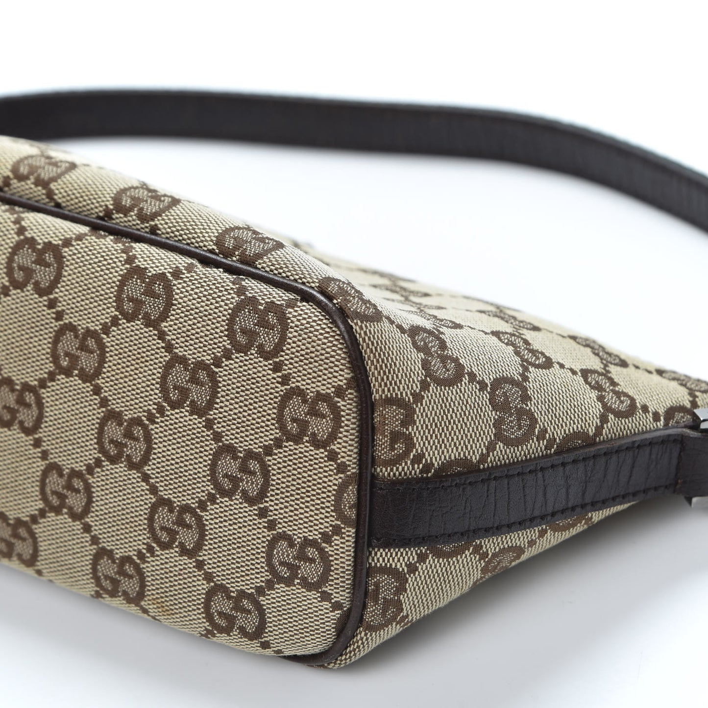 Monogram Web Boat Pochette Brown