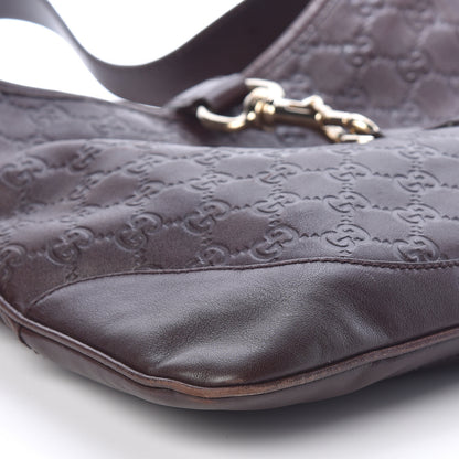 Gucci Guccissima Medium Jackie O Bouvier Hobo Chocolate 9 of 10