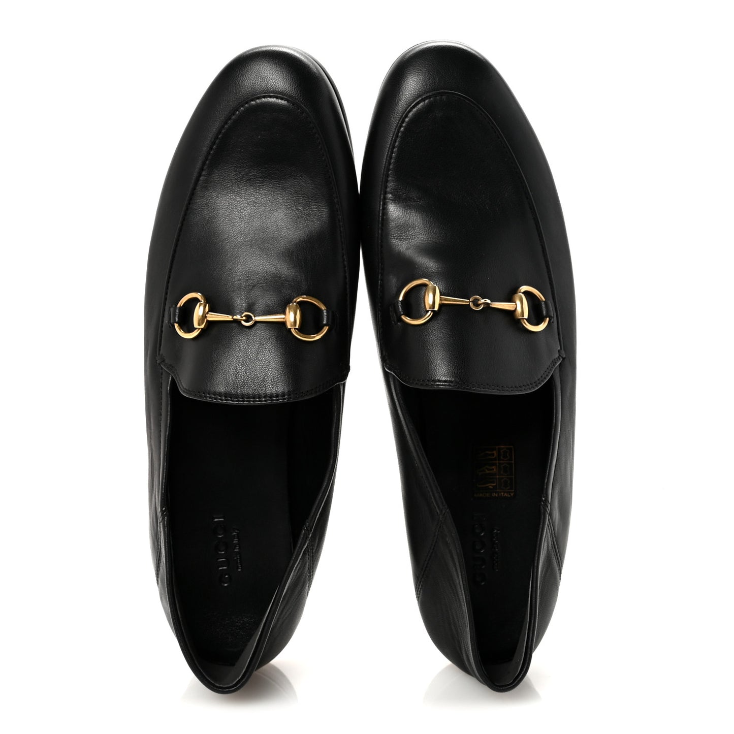 Lambskin Womens Brixton Horsebit Loafers 39.5 Black