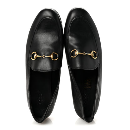Gucci Lambskin Womens Brixton Horsebit Loafers 39.5 Black 2 of 9