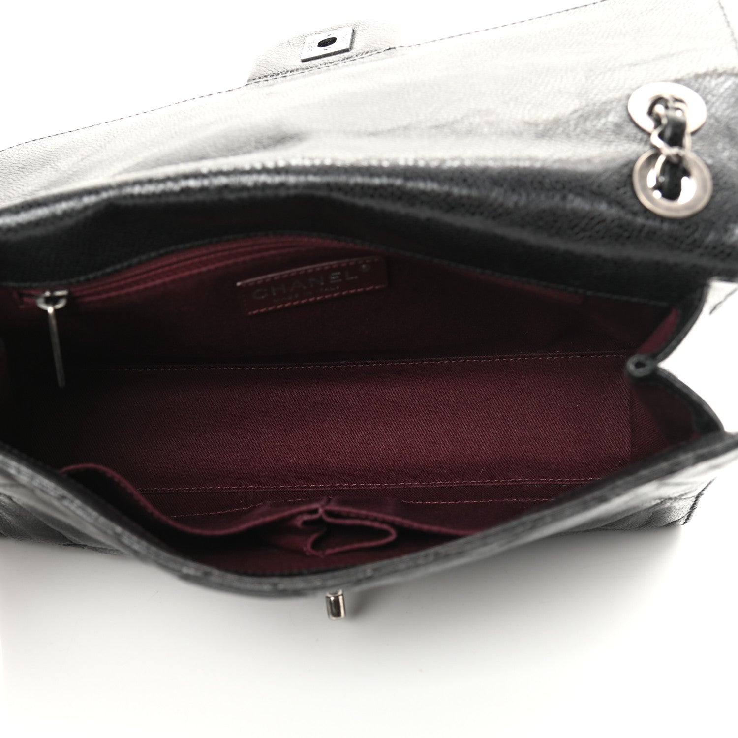 Chanel Crumpled Grained Calfskin Medium CC Crave Flap Black 8 of 12