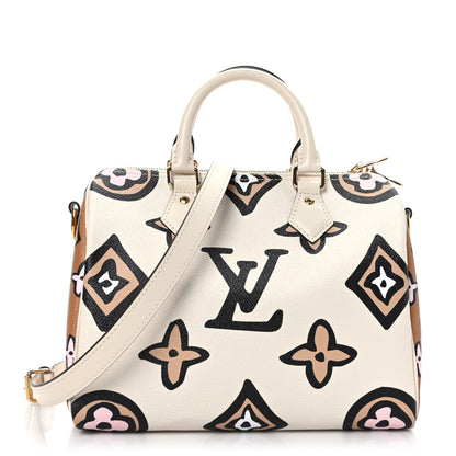 Louis Vuitton Monogram Giant Wild At Heart Speedy Bandouliere 25 Creme 1 of 10