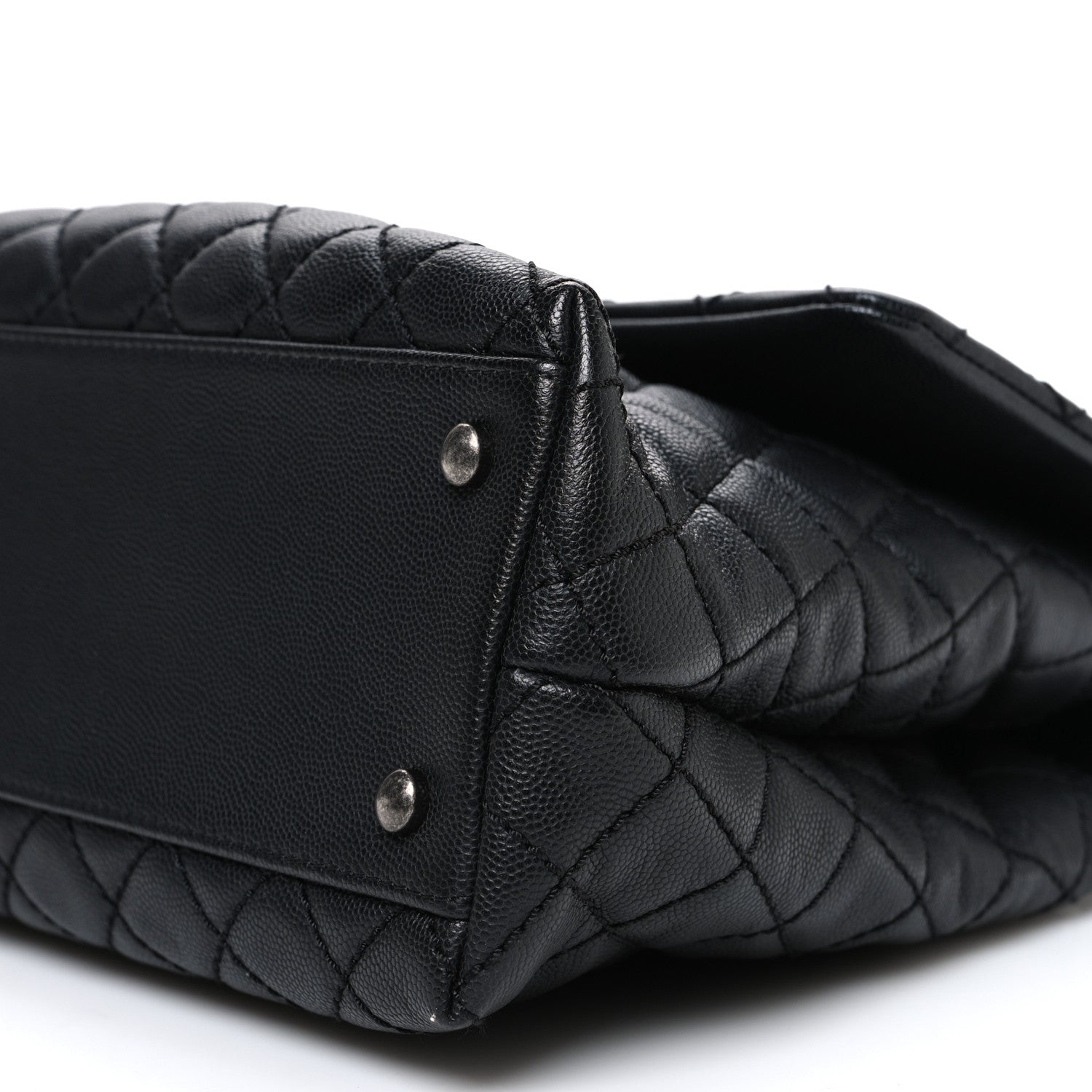 Chanel Caviar Quilted Medium Coco Handle Flap Black 10 of 10