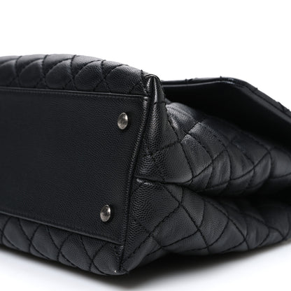 Chanel Caviar Quilted Medium Coco Handle Flap Black 10 of 10