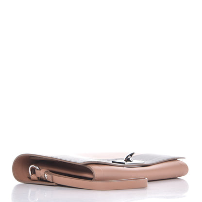 Givenchy Calfskin Shark Lock Wristlet Clutch Old Pink Black 4 of 9