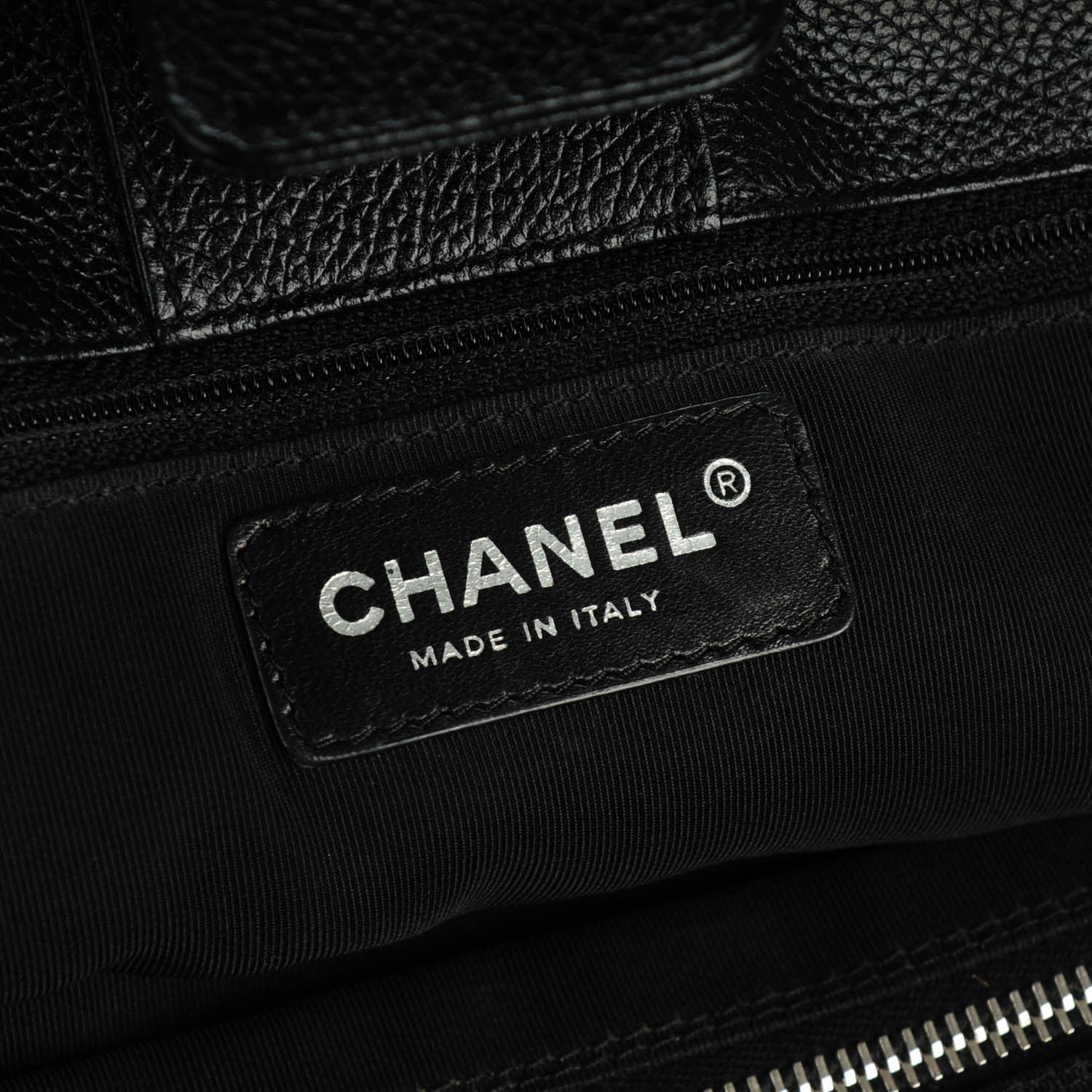 Chanel Calfskin Cerf Executive Shopper Tote Black 7 of 8