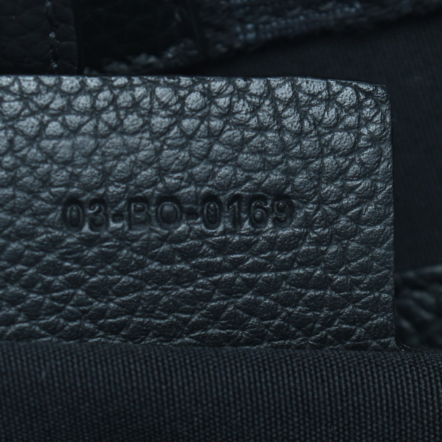 HOMME Oblique Grained Calfskin Tote Black