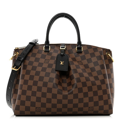 Louis Vuitton Damier Ebene Odeon Tote MM Black 1 of 9