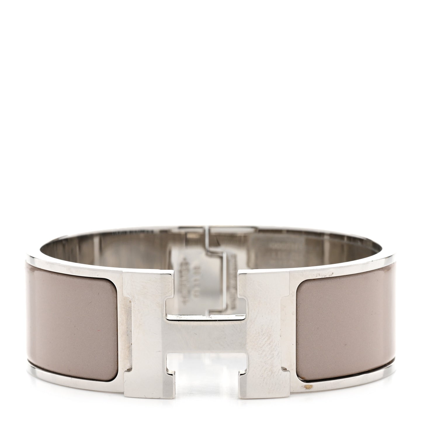 Enamel Wide Clic Clac H Bracelet PM Beige Rose