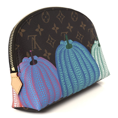 Louis Vuitton LV X YK Monogram Printed Kusama Pumpkin Cosmetic Pouch 3 of 9