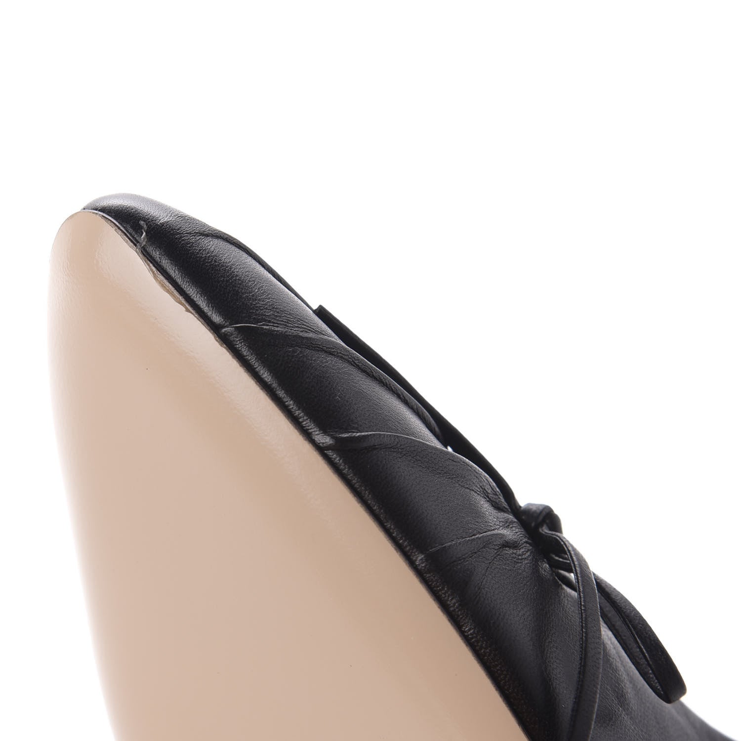 Gucci Nappa Bow High Heel Pumps 36 Black 9 of 10