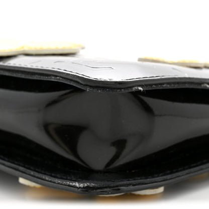 Louis Vuitton Vernis Lexington Fleurs Pochette Black 9 of 10
