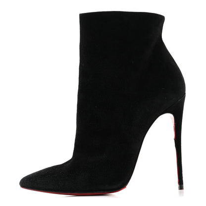 Christian Louboutin Suede So Kate Booty 120 Ankle Boots 37.5 Black 1 of 24