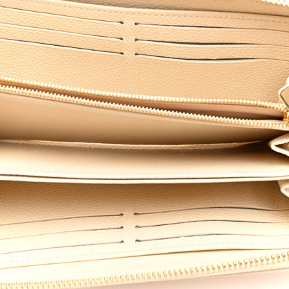 Louis Vuitton Empreinte Monogram Giant Zippy Wallet Creme Bois De Rose 5 of 6