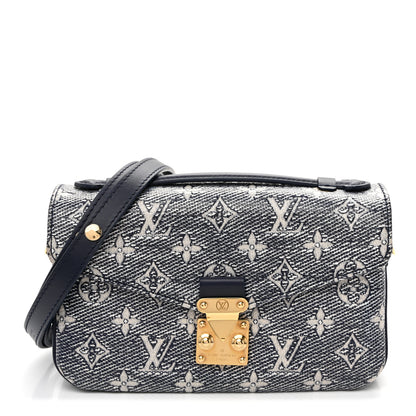 Louis Vuitton Monoglam Pochette Metis East West Blue 1 of 9