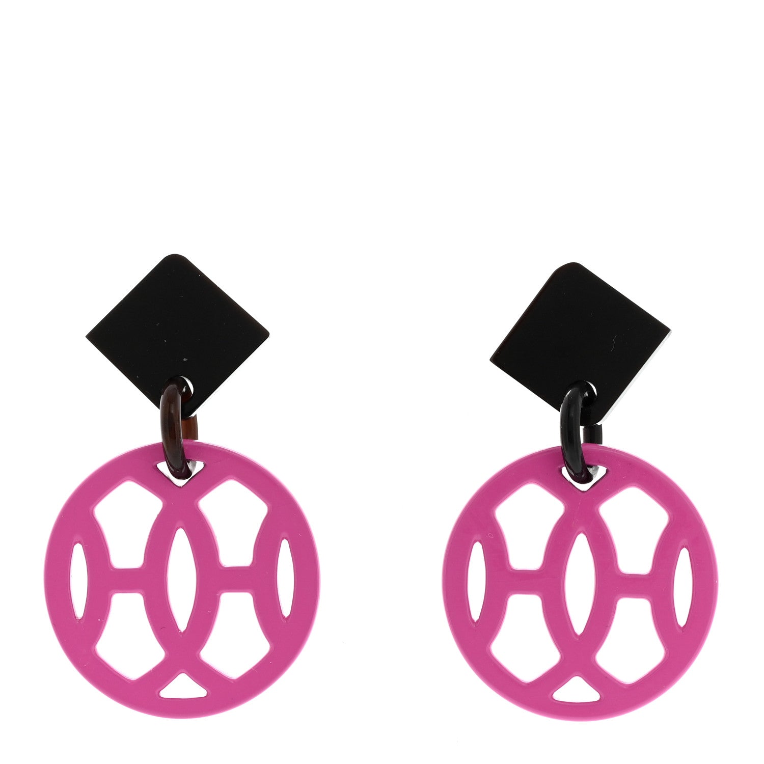 Hermes Buffalo Horn Lacquer Hava Earrings 1 of 6