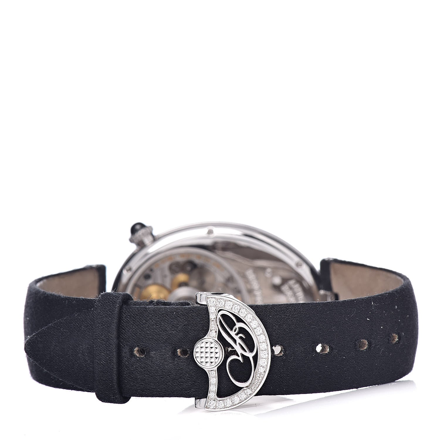 Breguet 18K White Gold Satin Diamond Bezel Mother of Pearl 29mm Reine de Naples Automatic Watch 8908BB/52/864 4 of 11