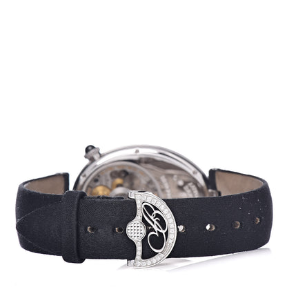Breguet 18K White Gold Satin Diamond Bezel Mother of Pearl 29mm Reine de Naples Automatic Watch 8908BB/52/864 4 of 11