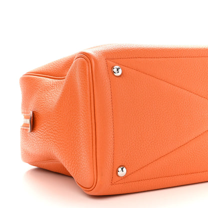 Hermes Taurillon Clemence Victoria II 35 Orange 9 of 13