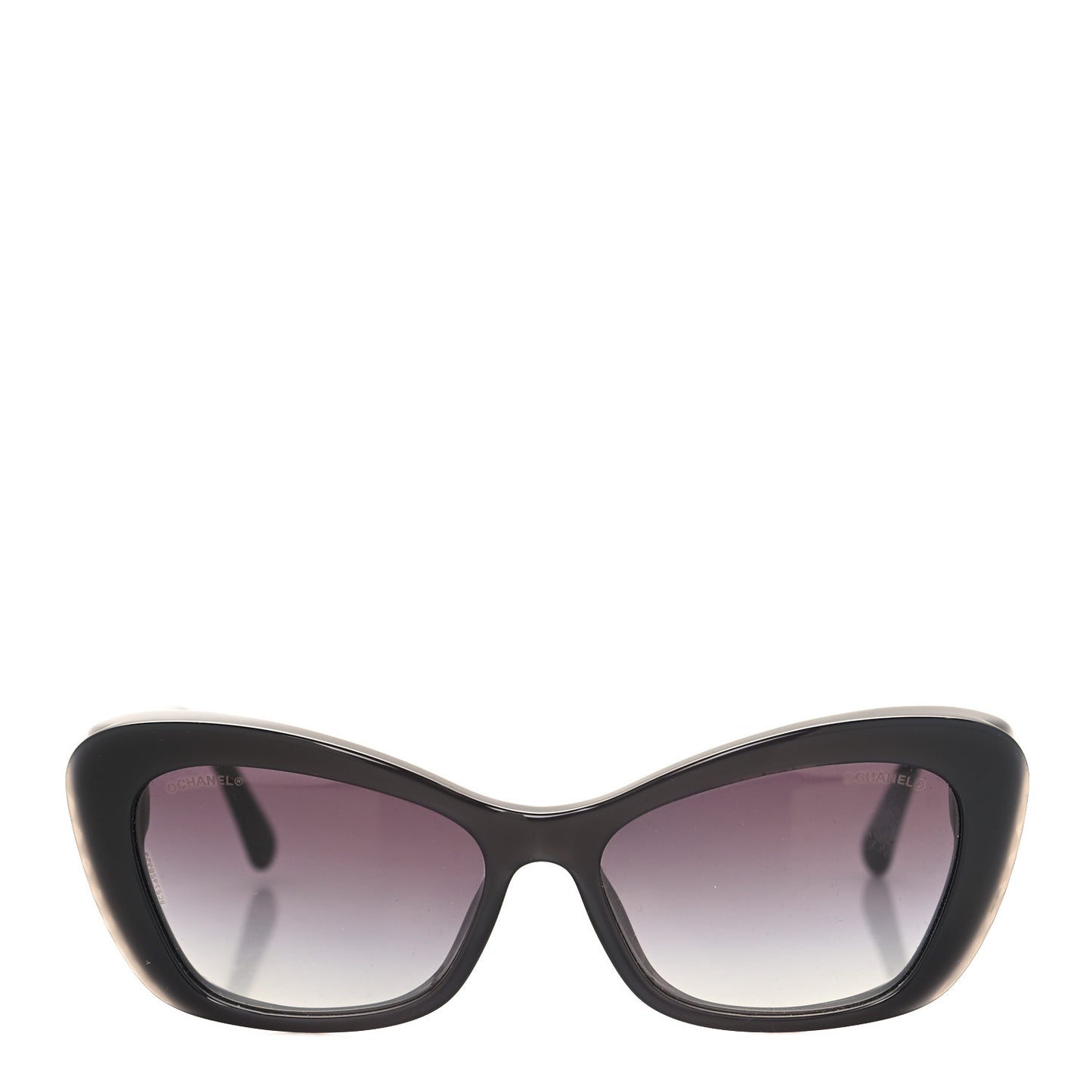 Acetate Pearl Cat Eye CC Sunglasses 5481-H Black