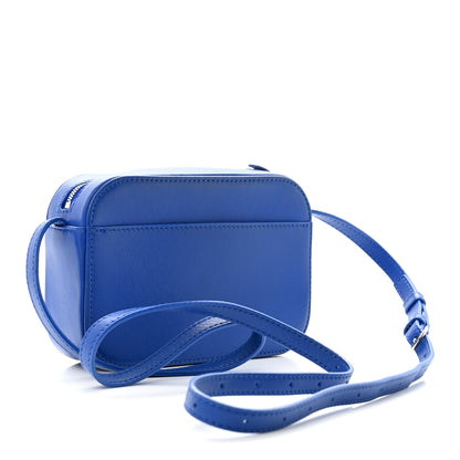 Balenciaga Smooth Calfskin Kittens Logo XS Everyday Camera Bag Electric Blue White 3 of 13