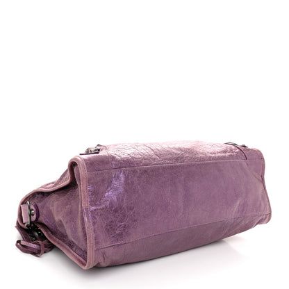 Balenciaga Agneau Classic Hardware City Metallic Purple 4 of 10